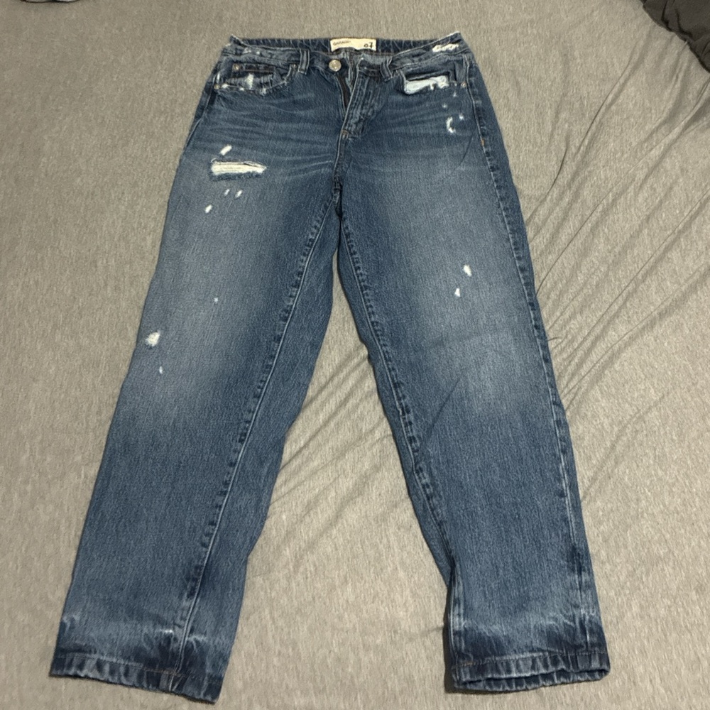 Garage Dark Blue Boyfriend Jeans